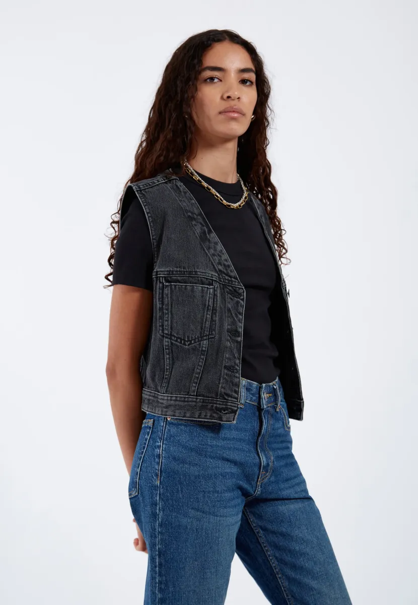 TINA - Weste - aged black