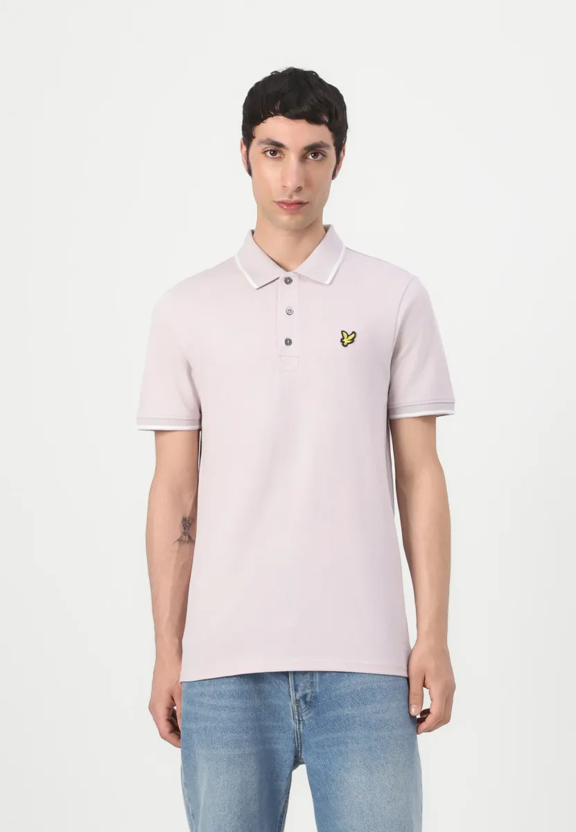 TIPPED - Poloshirt - iris/white