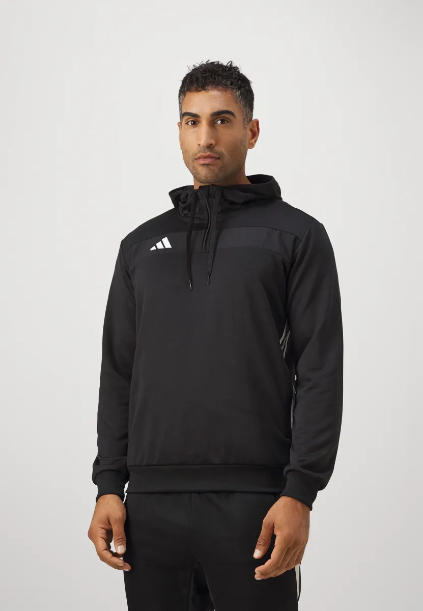 TIRO ESSENTIALS SWEAT HOODIE - Kapuzenpullover - black/white