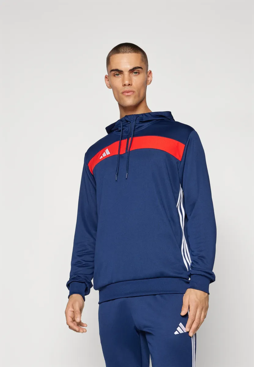 TIRO ESSENTIALS SWEAT HOODIE - Kapuzenpullover - team navy blue/red