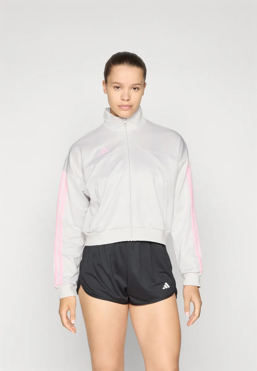 TIRO - Sweatjacke - grey one/true pink