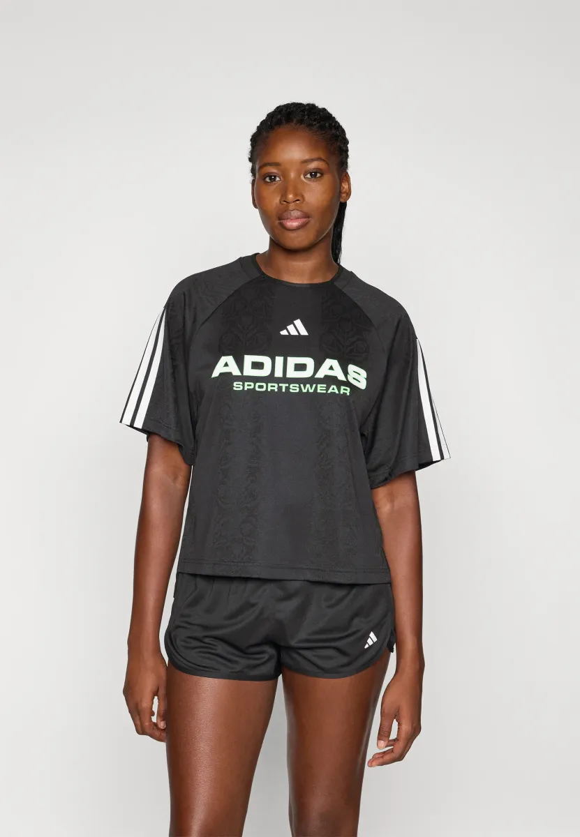 TIRO TEE - T-Shirt print - black/white