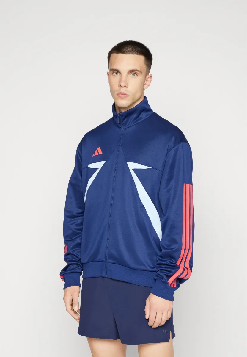 TIRO  - Trainingsjacke - dark blue/glow blue/semi lucid red