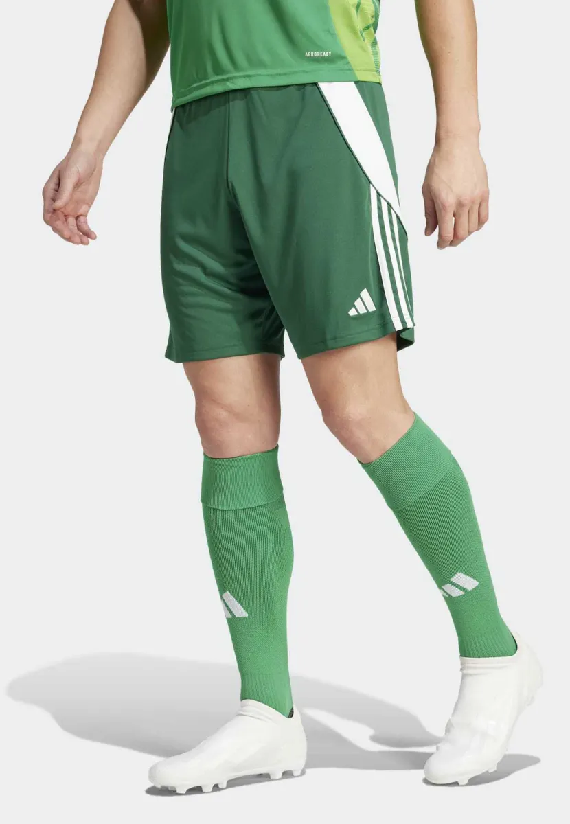 TIRO24 SHORT - Kurze Sporthose - team dark green/white