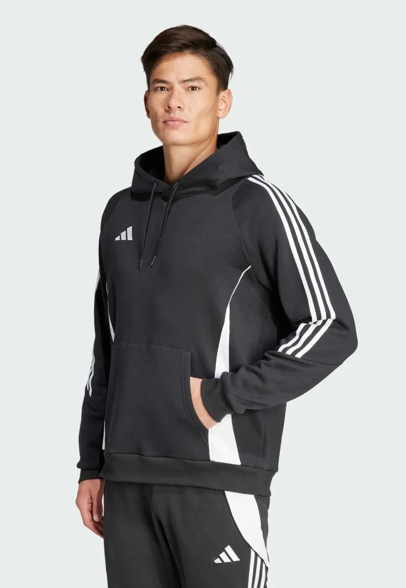 TIRO24 SWEAT HOODIE - Kapuzenpullover - black   white