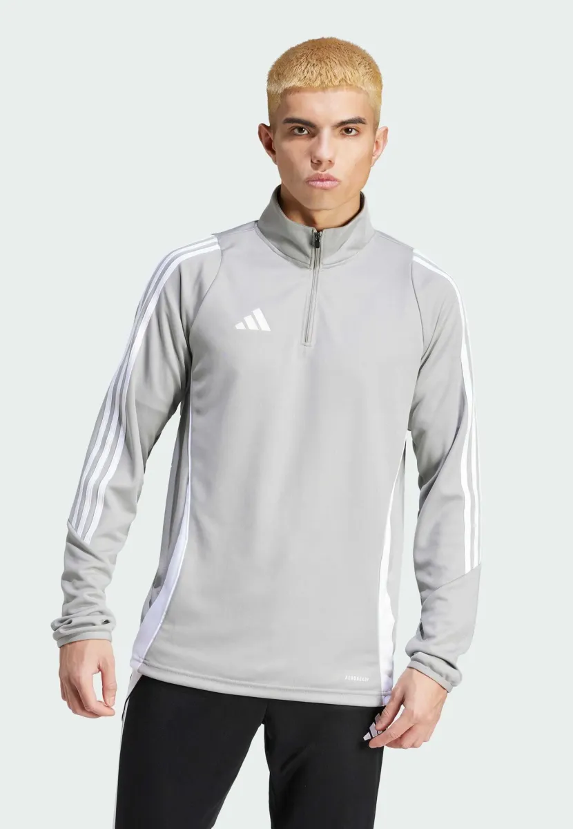 TIRO24 TRAINING TOP - Langarmshirt - team mid grey   white