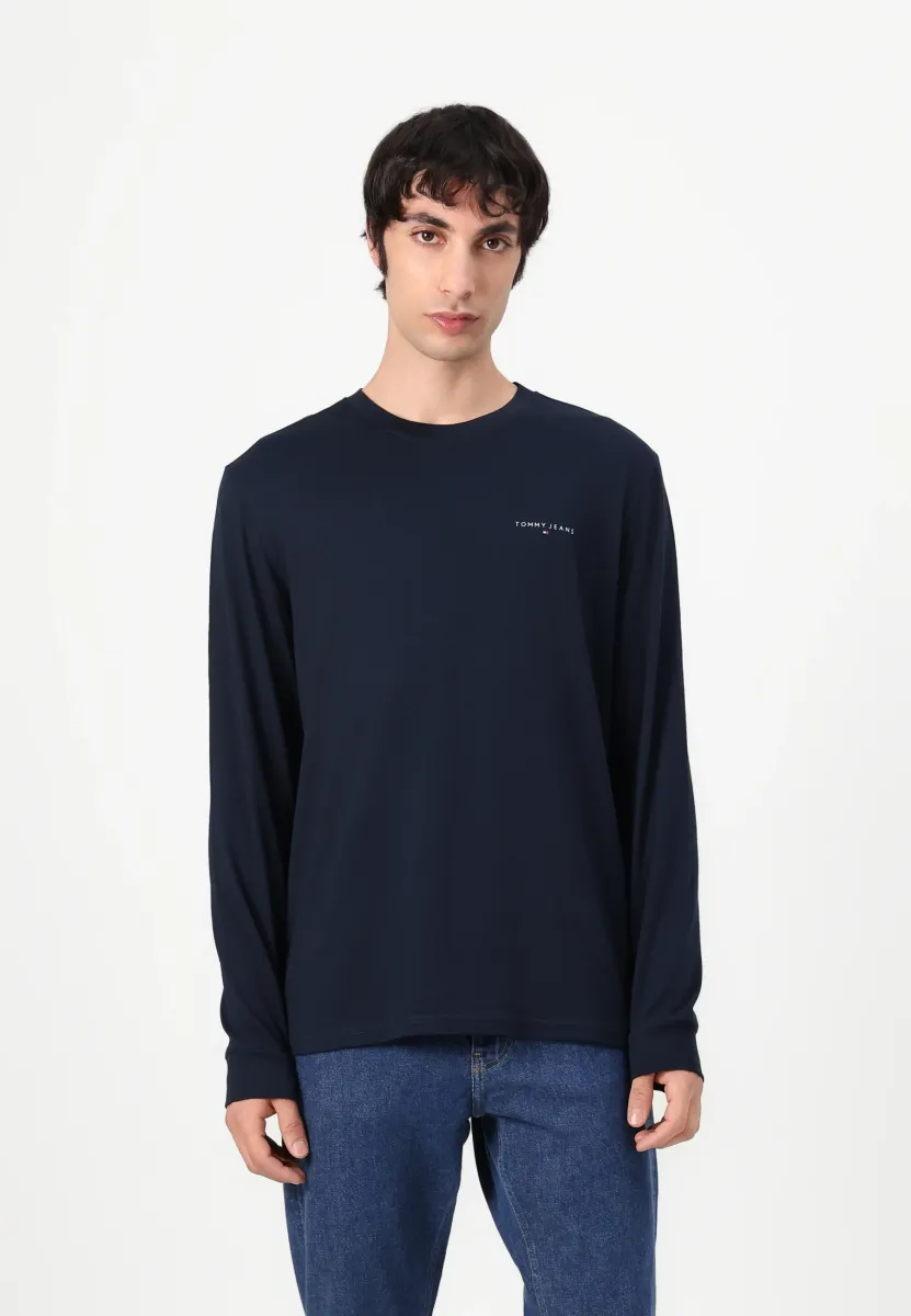 TJM SLIM CHEST LINEAR TEE  - Langarmshirt - dark night navy