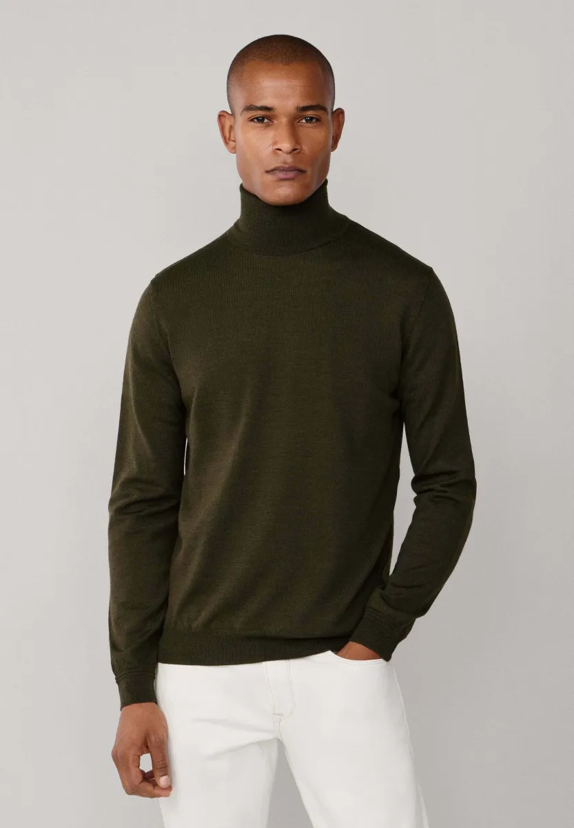 TNECK - Strickpullover - khaki green