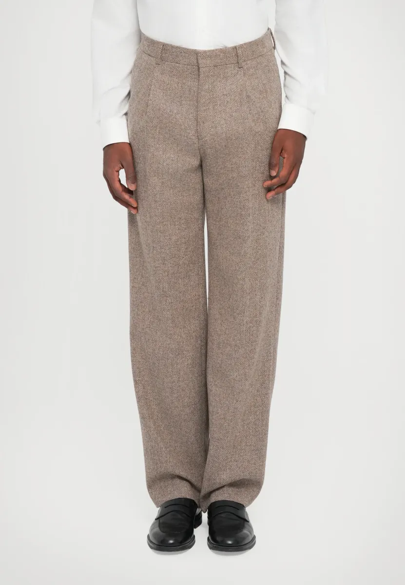 TODNE - Stoffhose - grey/brown