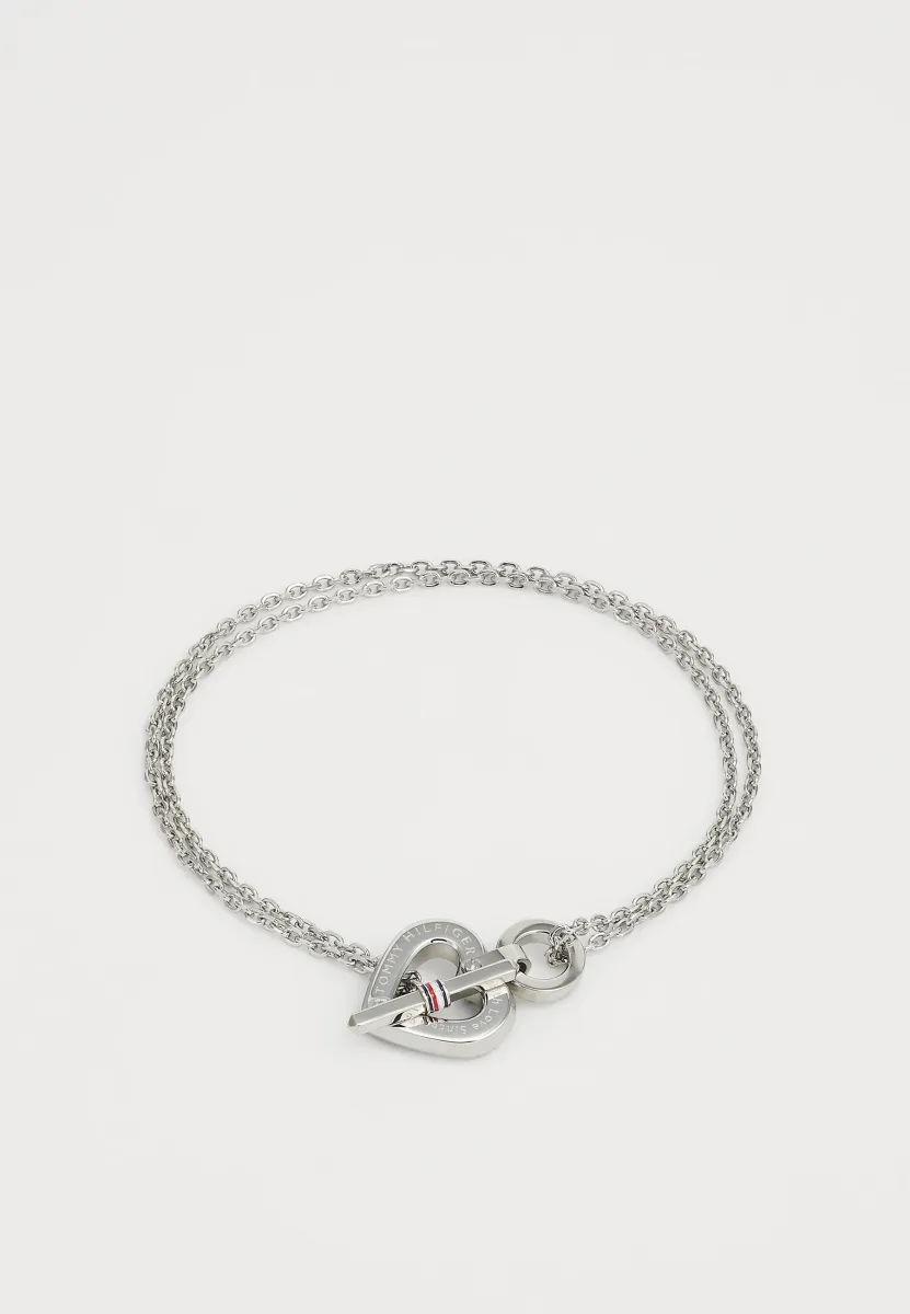 TOGGLE HEART - Armband - silver-coloured