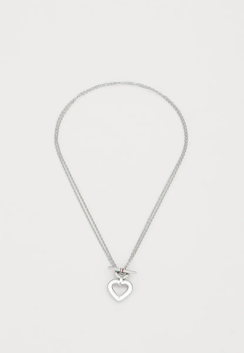 TOGGLE HEART - Halskette - silver-coloured