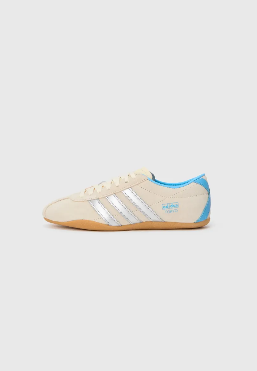 TOKYO W - Sneaker low - cream white/silver-coloured/semi blue burst