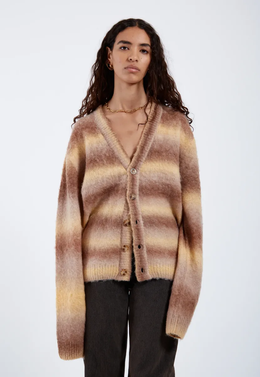 TOM - Strickjacke - fade yellow