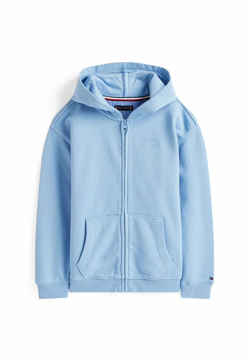 TONAL FLAG EMBROIDERY  - Sweatjacke - cloudy blue