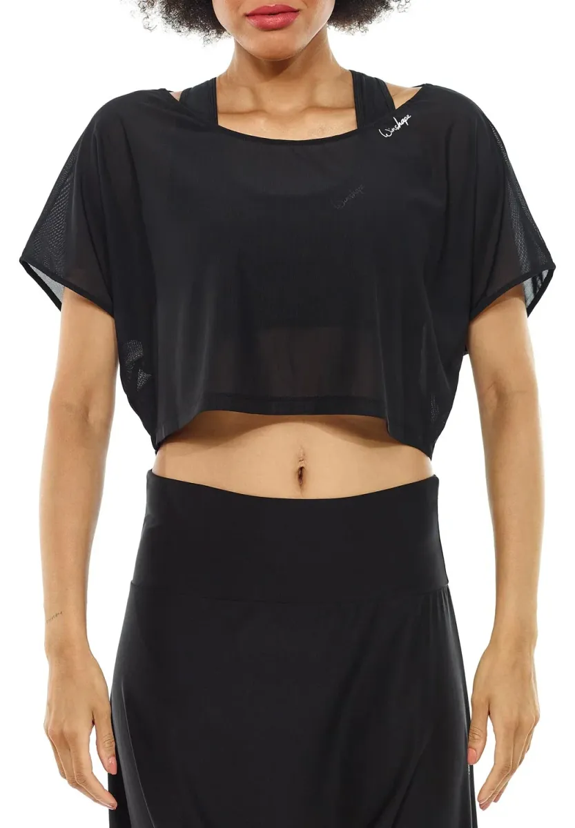 Top - black/mesh
