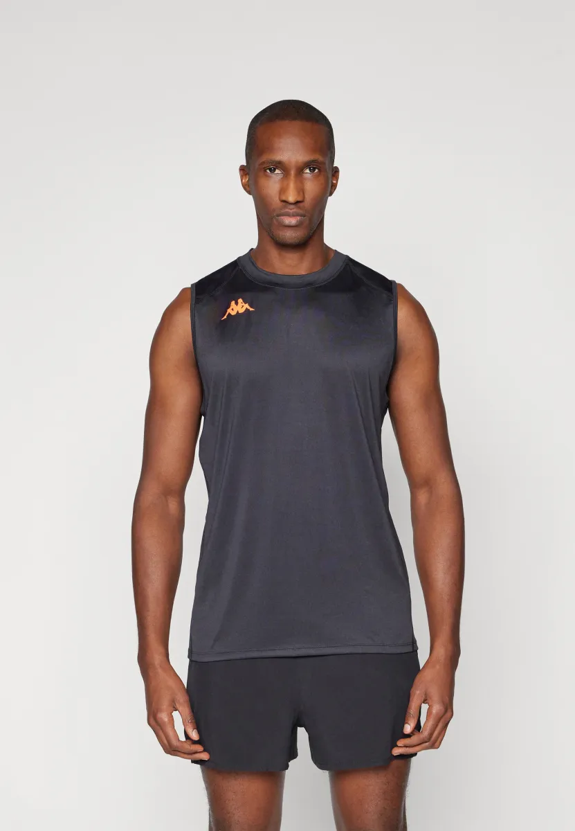 Top - black/neon coral