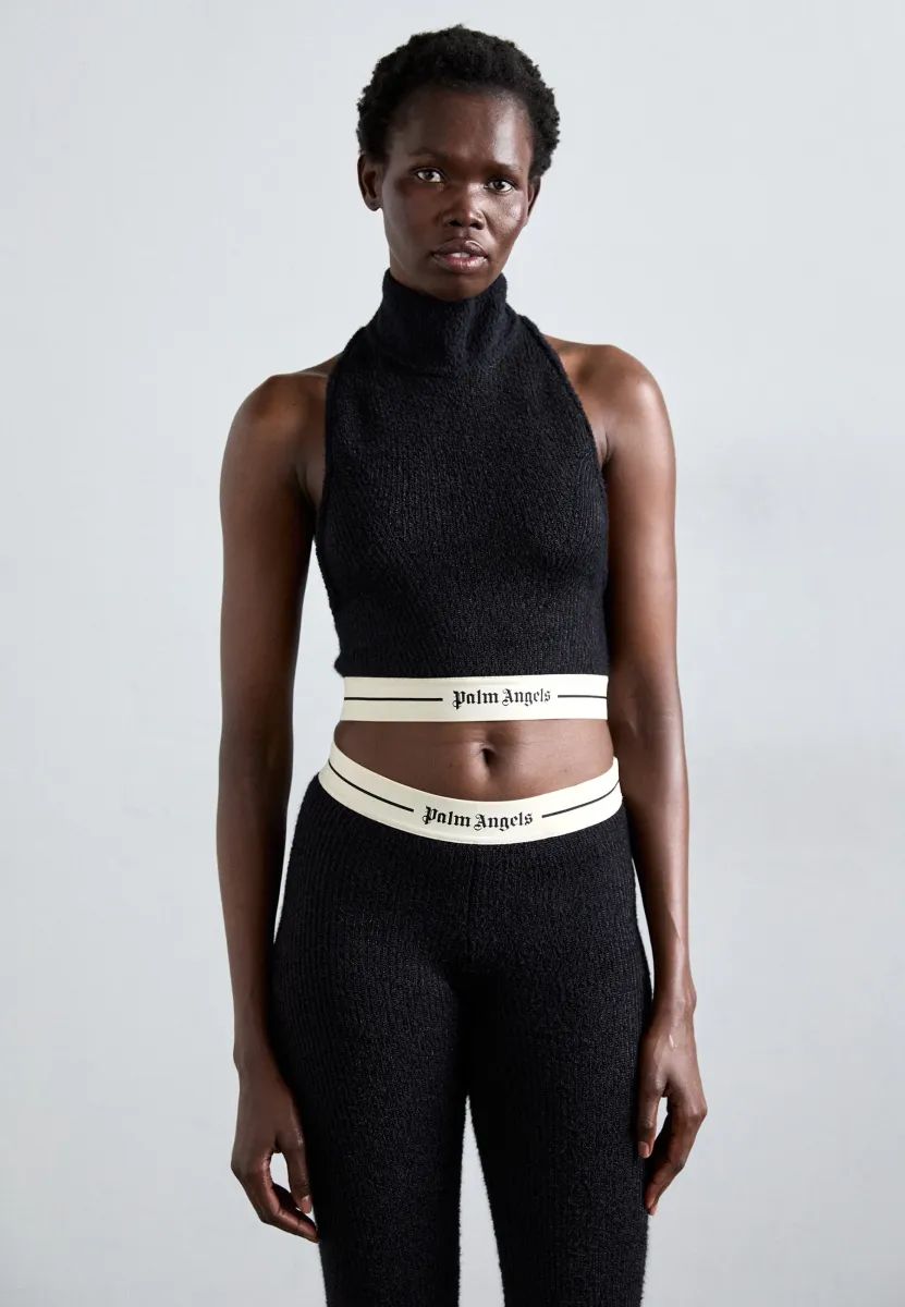 Top - black/off white