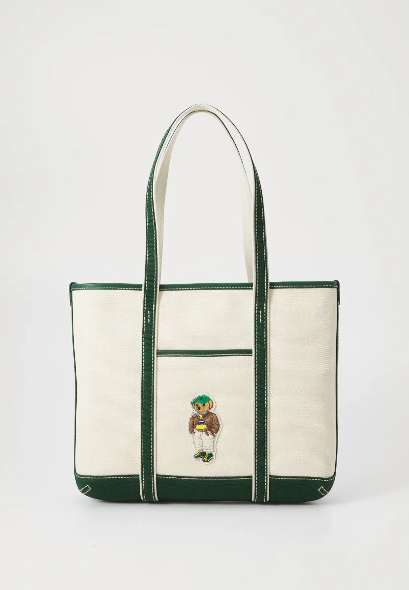 TOTE SMALL - Handtasche - ecru/northwest pine