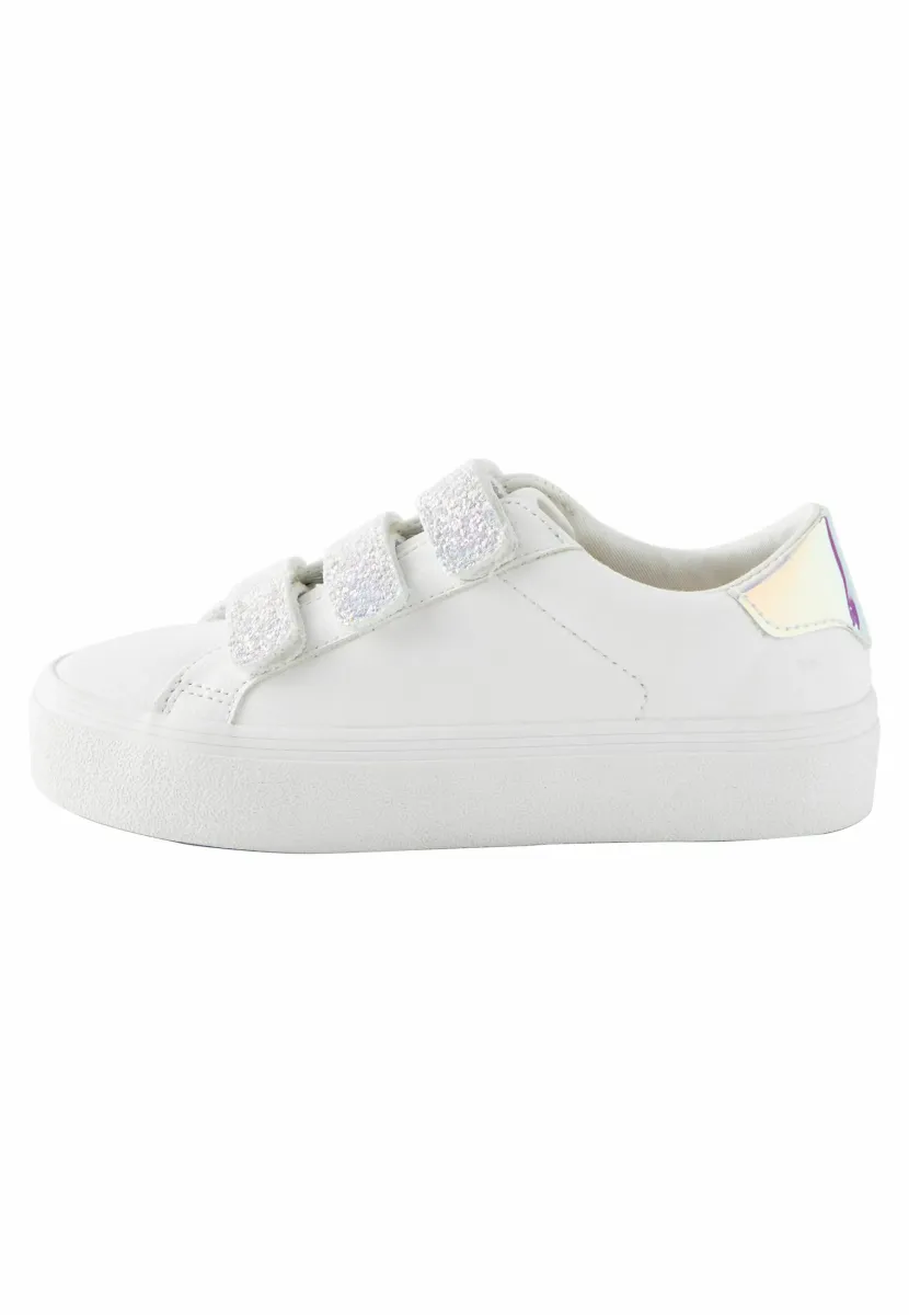 TOUCH FASTENING - Sneaker low - white glitter