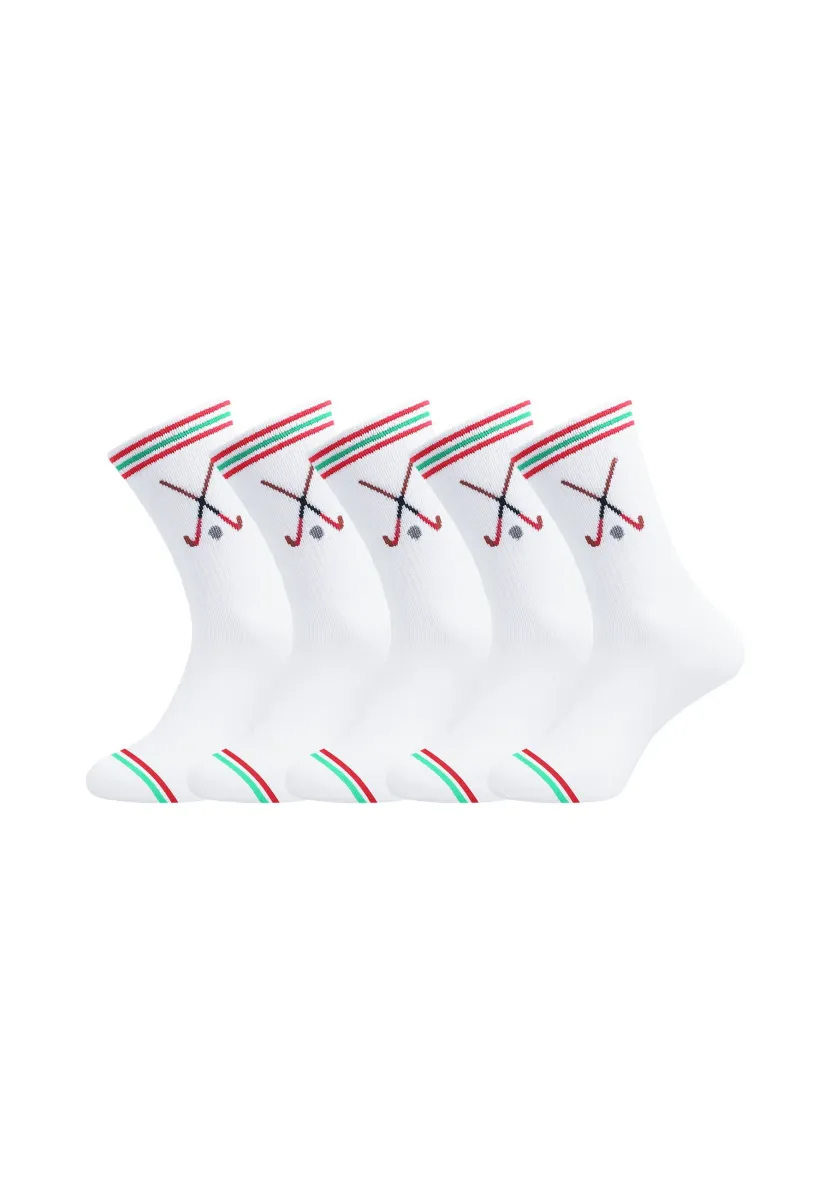 TOUCHDOWN 5-PACK - Socken - weiß wrist flick