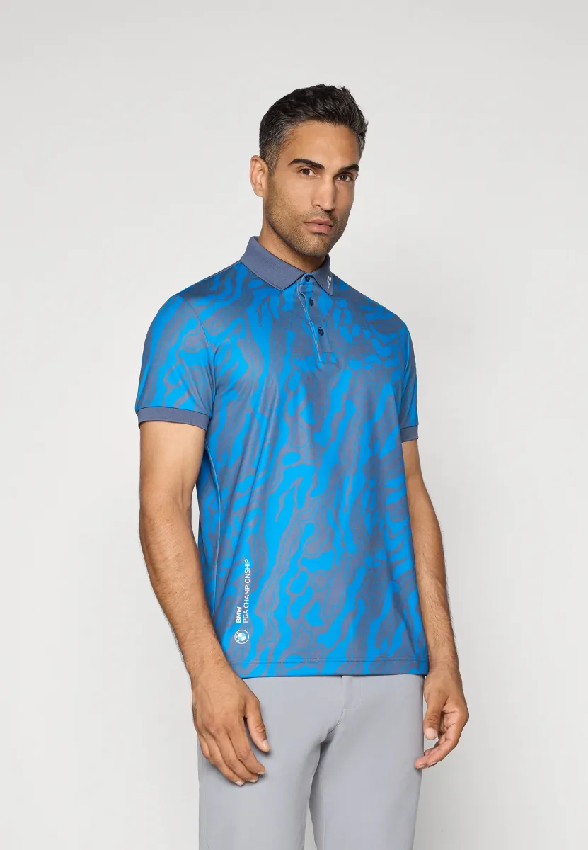 TOUR TECH PRINT - Poloshirt - range indigo