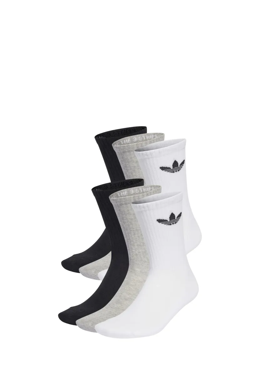 TR CREW S 6PACK - Socken - black/white/medium grey heather