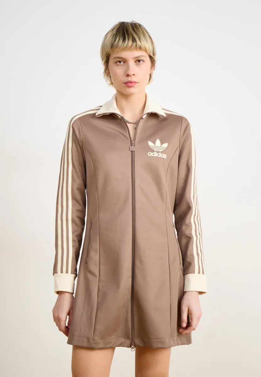 TRACK DRESS - Freizeitkleid - trace brown