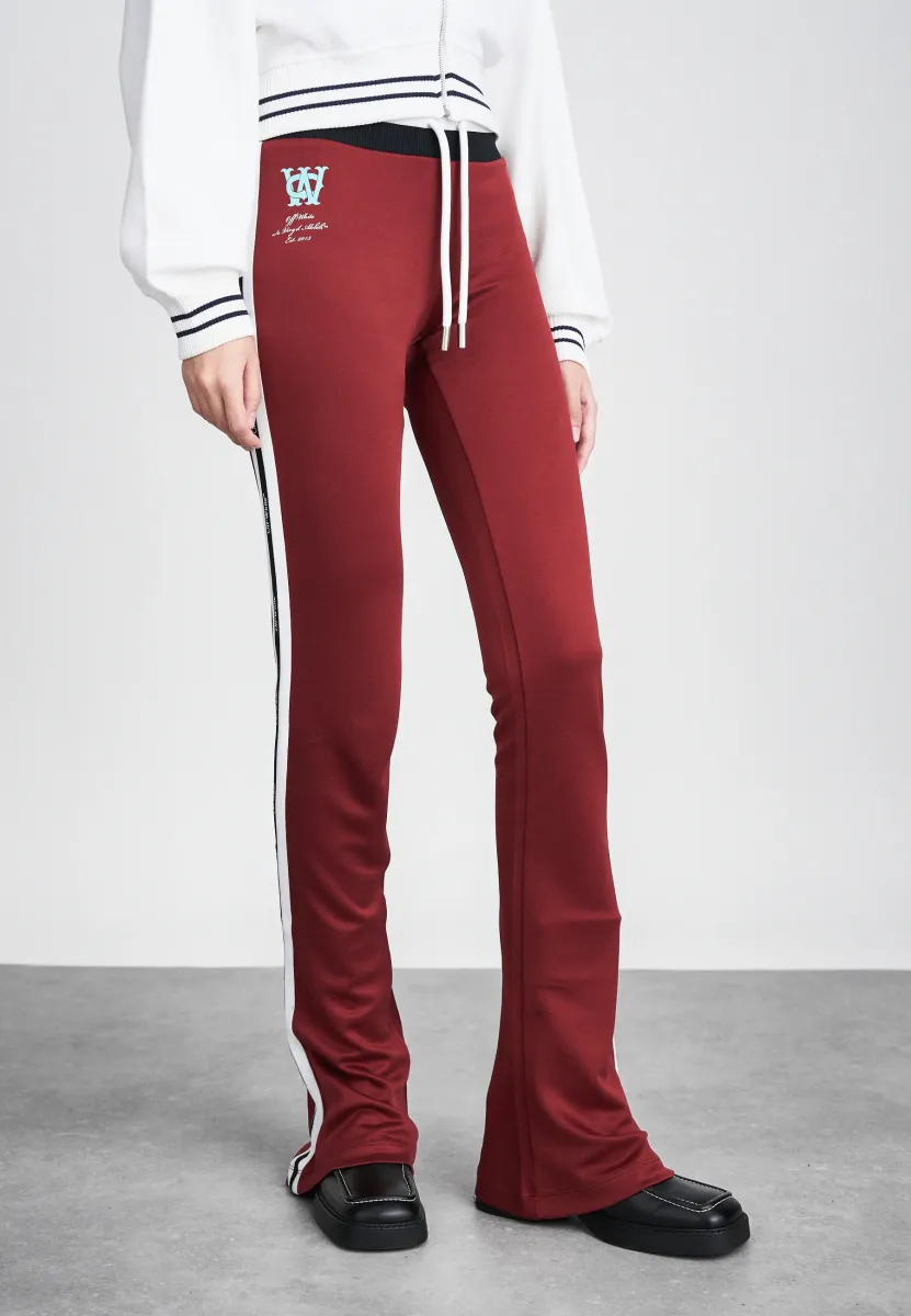 TRACK SERENA SLIM PANTS - Jogginghose - red dahlia/blue