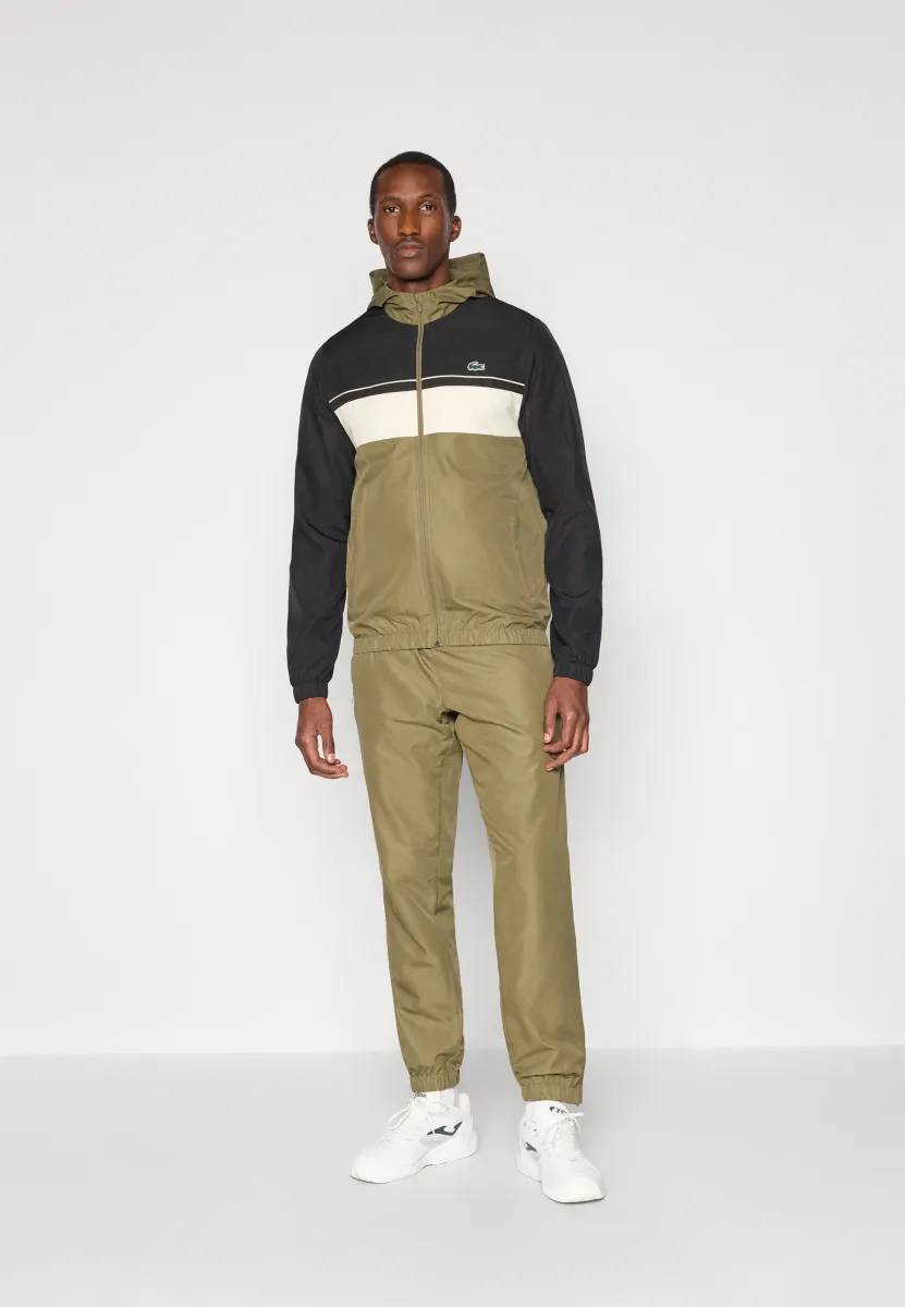 TRACKSUIT HODDED SET - Trainingsanzug - olive/black lapland