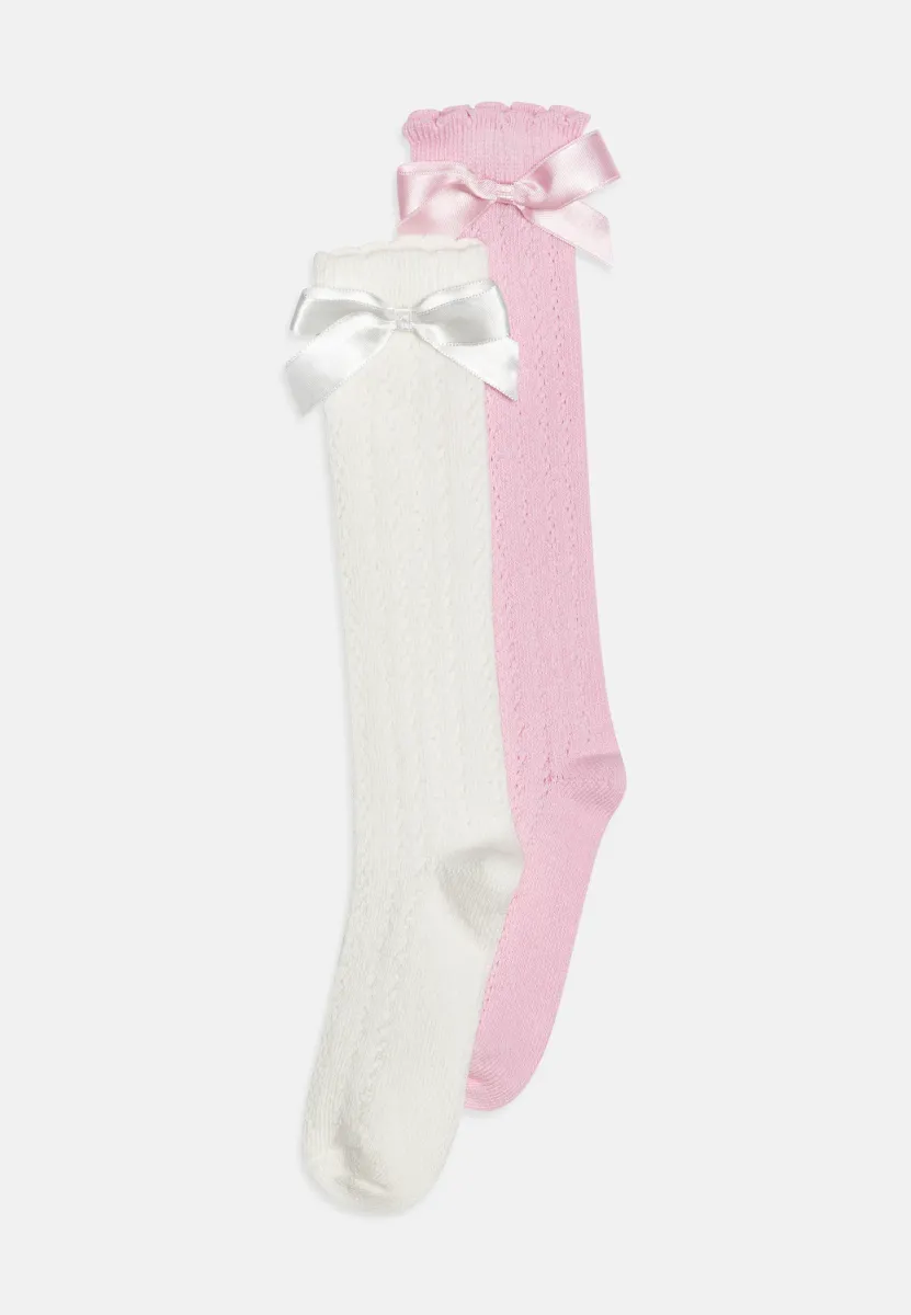 TRAFORATO 2 PACK - Kniestrümpfe - creme/rose