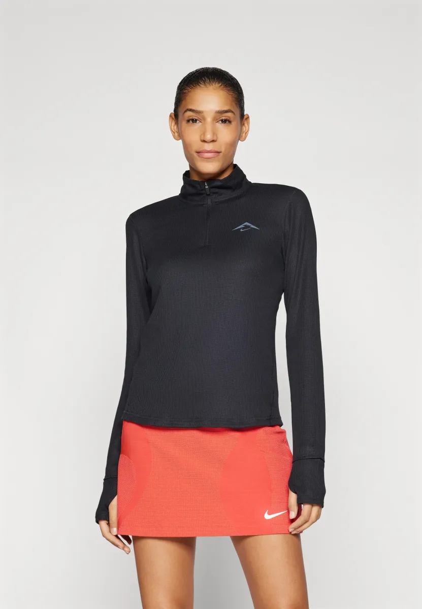 TRAIL MIDLAYER - Langarmshirt - black