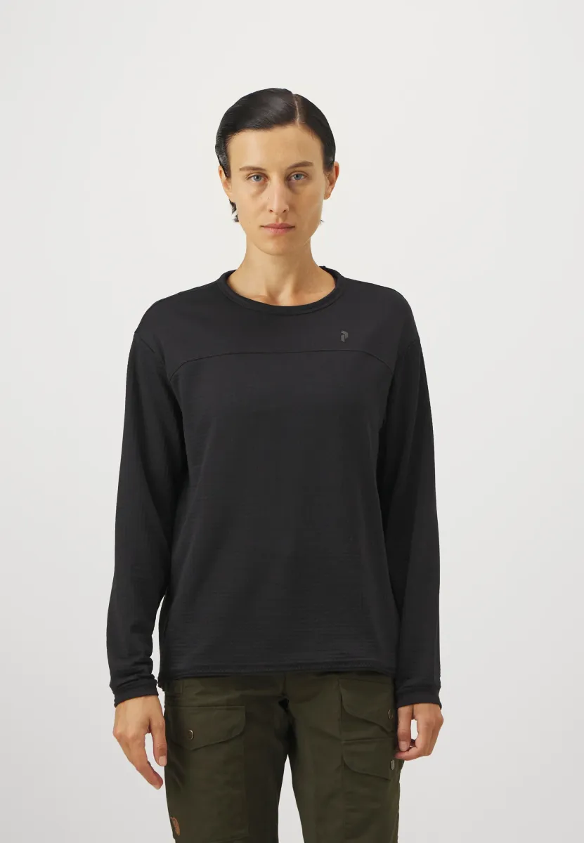 TRAIL POLARTEC CREW - Fleecepullover - black