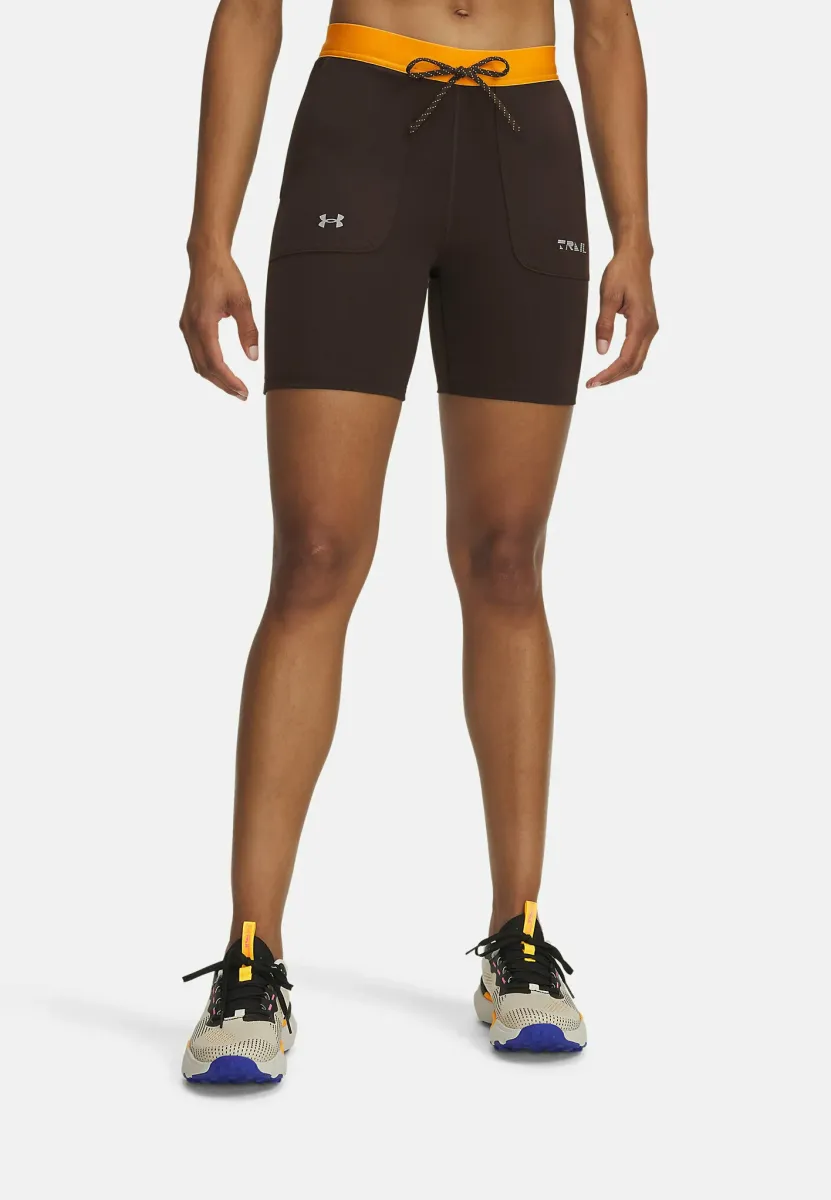 TRAIL RUN FITTED - Kurze Lauftights - kona brown