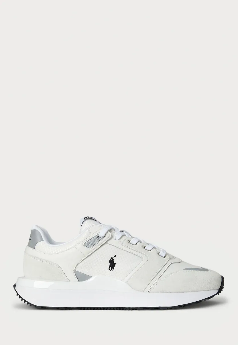 TRAIN 89 V2 SUEDE-PANELED SNEAKER - Sneaker low - white
