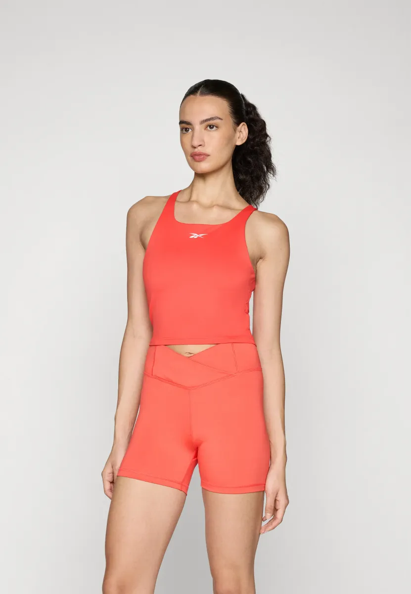 TRAIN ASYMMETRICAL STRAP TANK - Top - energy red