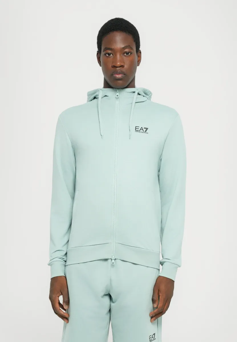 TRAIN CORE HOODIE - Kapuzenpullover - blue surf