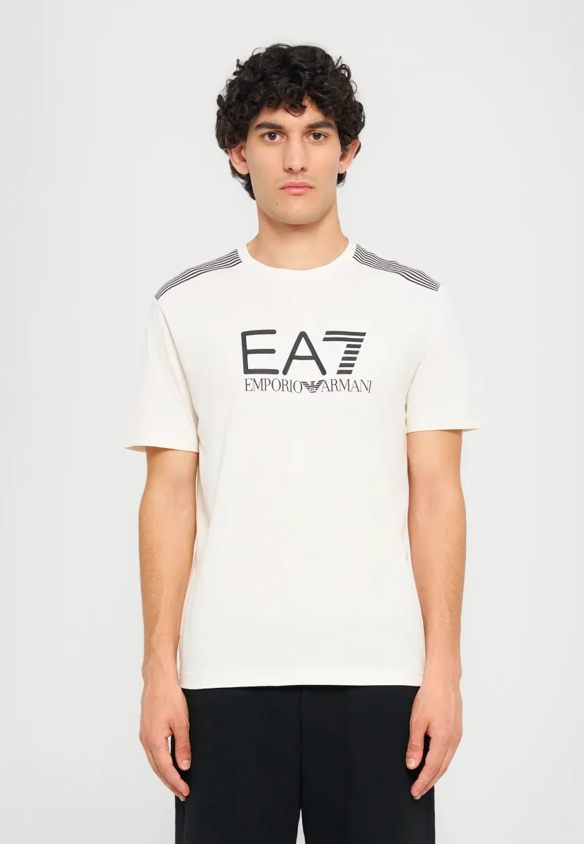 TRAIN LINES TEE - T-Shirt print - vanilla ice