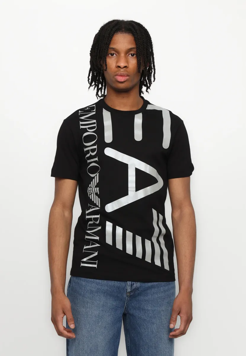 TRAIN LOGO SERIES TEE   - T-Shirt print - black/silver