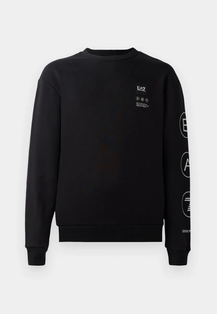 TRAIN LOGO UNISEX - Sweatshirt - black/silver-coloured