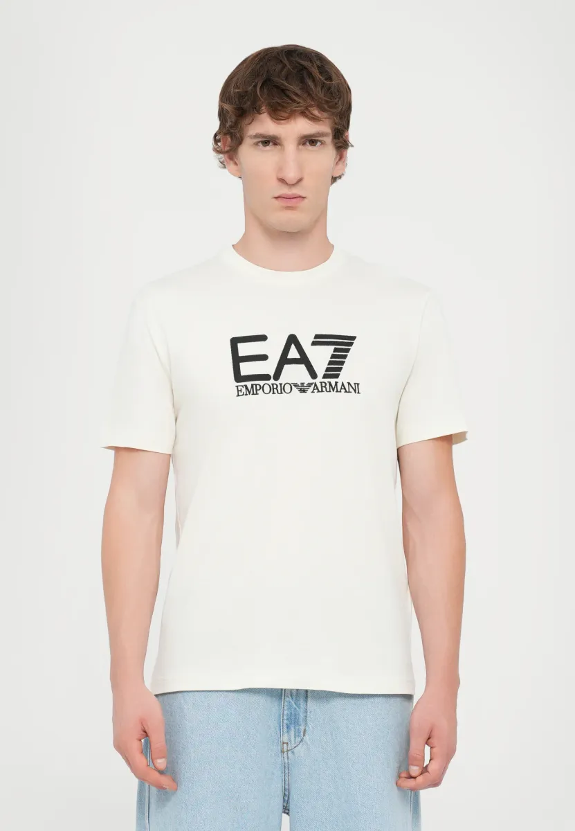 TRAIN VISIBILITY TEE - T-Shirt print - cream/black
