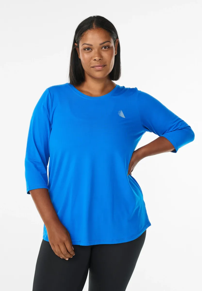 TRAINING MIT 3/4-ÄRMELN - Langarmshirt - princess blue