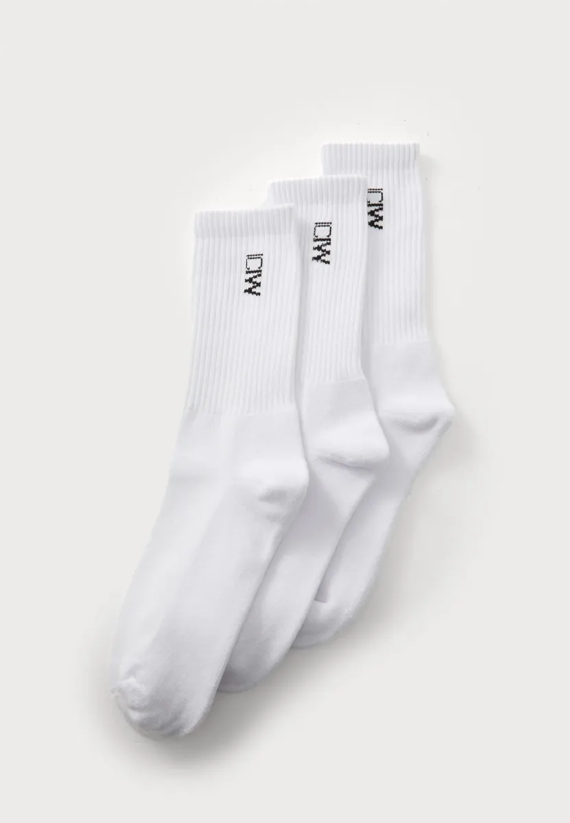 TRAINING SOCKS UNISEX 3 PACK - Sportsocken - white