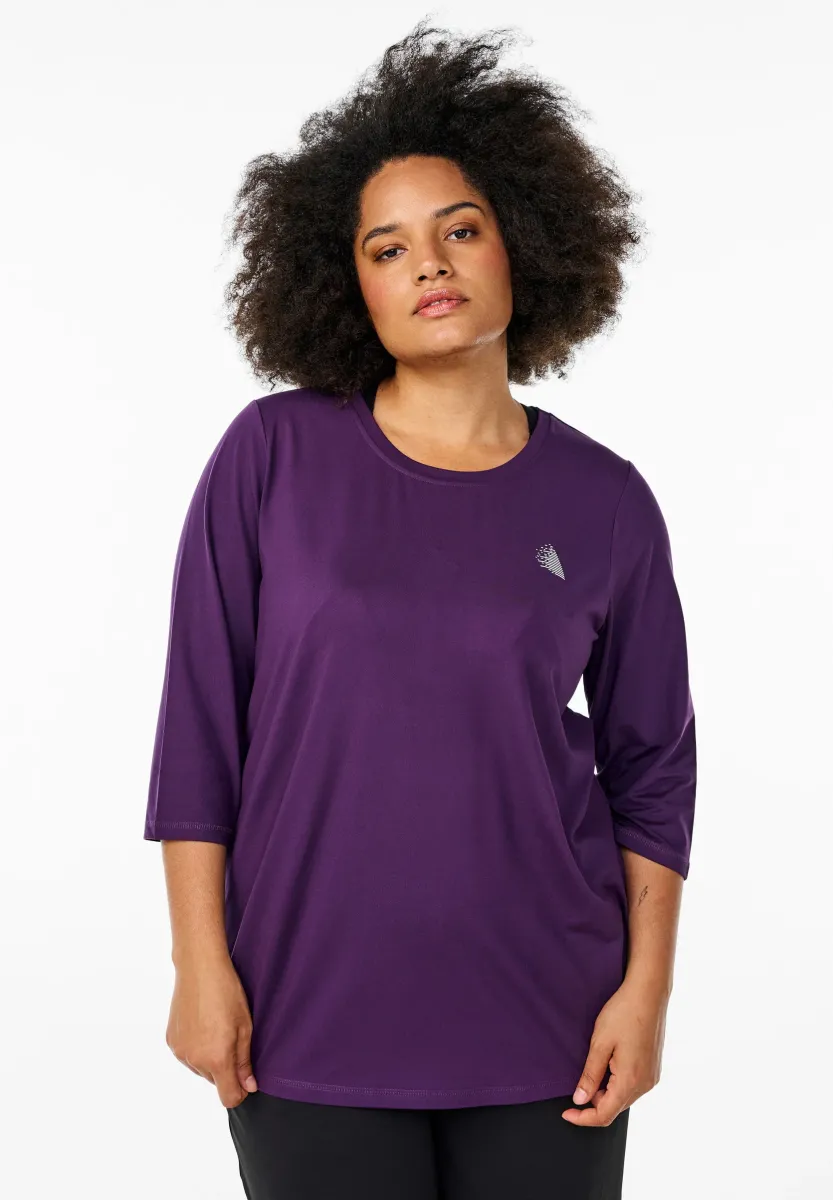 TRAININGS MIT 3/4-ÄRMELN - Langarmshirt - purple pennant