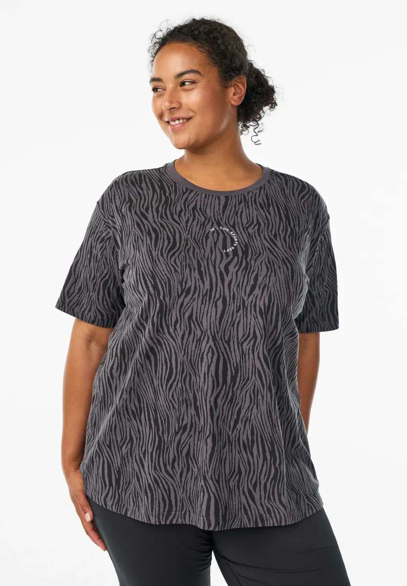 TRAININGS MIT ZEBRA - Sport T-Shirt - zebra aop