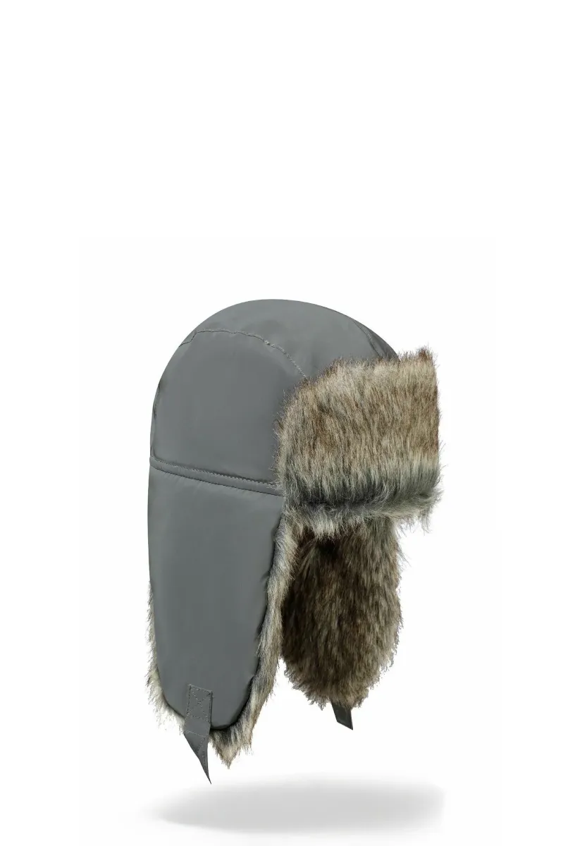 TRAPPER WITH LINING - Kopftuch - grey