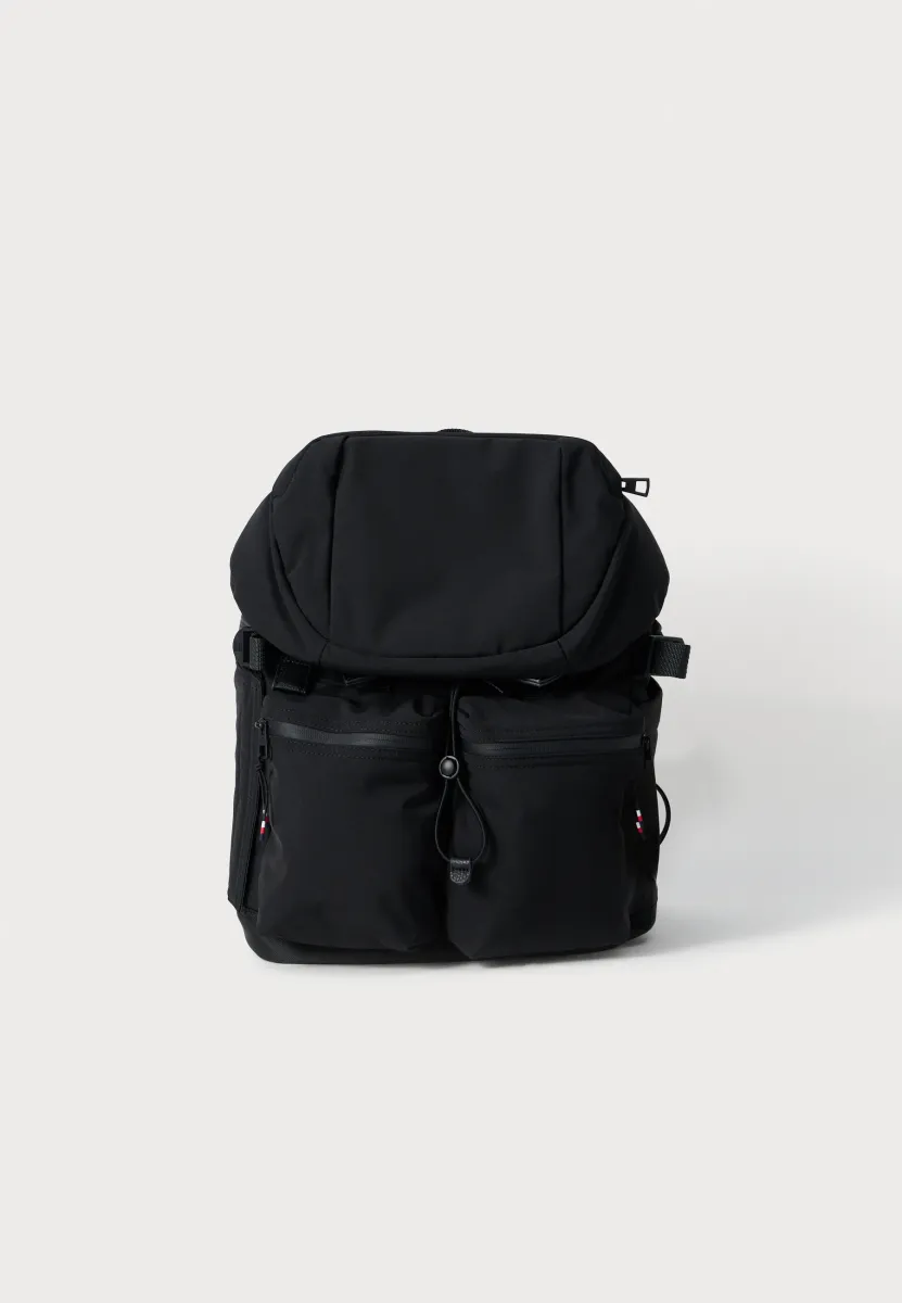TRAVEL FLAP BACKPACK - Tagesrucksack - black