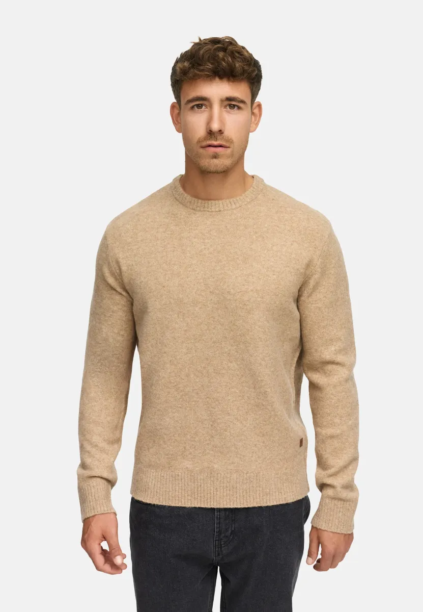TRAX O-NECK - Strickpullover - beige