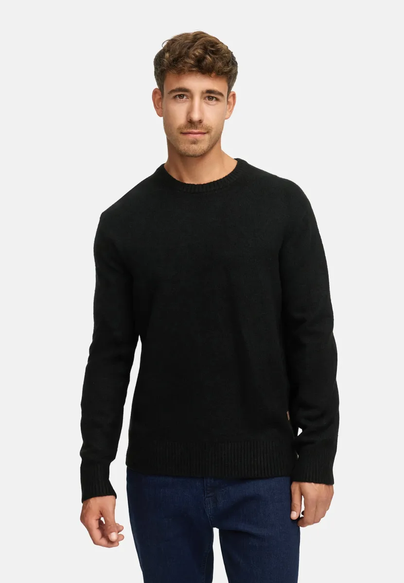 TRAX O-NECK - Strickpullover - black