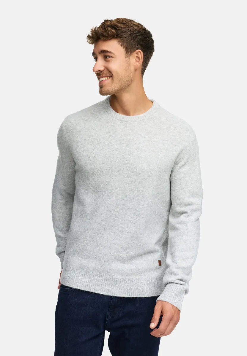 TRAX O-NECK - Strickpullover - lt grey mix
