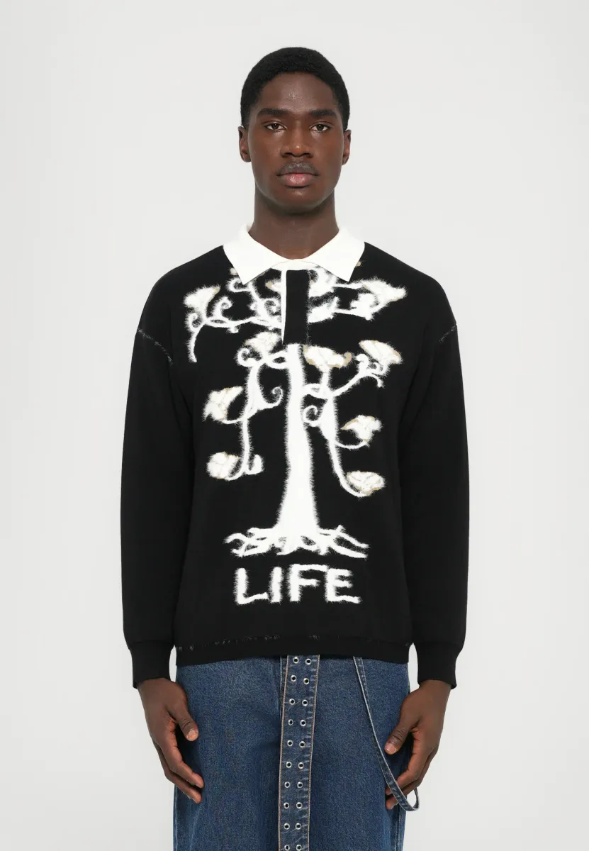 TREE OF LIFE - Strickpullover - black/white